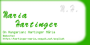 maria hartinger business card
